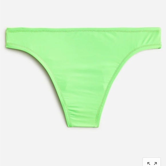 J crew high rise cheeky bikini bottom summer line green - Picture 3 of 4